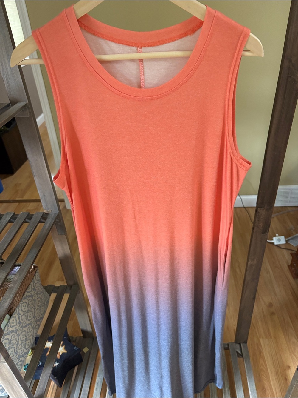 Color Fade Maxi Beach dress